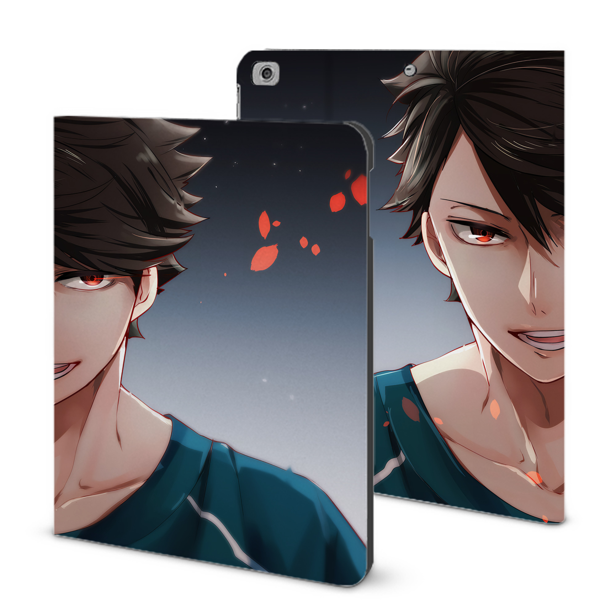 （画像用） ハイキュー!! Haikyu!! IPad ケース ブック型 PUレザー TPU 耐衝撃 軽量 薄型 ペン収納なし 全面保護 IPad 各モデル対応
